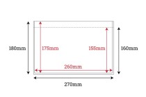 Selbstklebende Hüllen für Kurierbegleitpapiere (Packliste) 270x180mm - 100 Stk