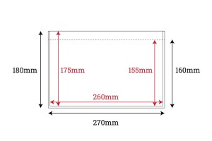 Selbstklebende Hüllen für Kurierbegleitpapiere (Packliste) 270x180mm - 100 Stk-2