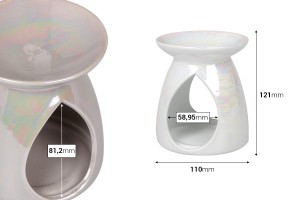 Brûleur en céramique pour fondants de cire et huiles-2