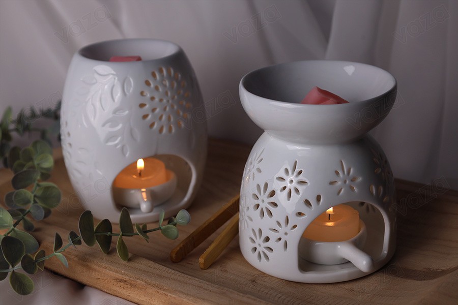Κεραμικός αρωματιστής χώρου για wax melts και έλαια-εικόνα_σύνθεση