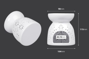 Diffuseur en céramique pour fondants de cire et huiles-εικόνα_διαστάσεις