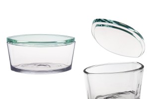 Glass candle jar 790 ml in gondola shape with glass cap-εικόνα_προϊοντική
