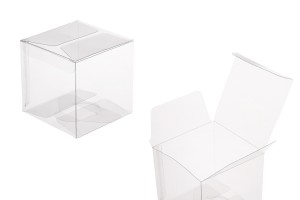 Boîte d'emballage PET transparente 70x70x70 mm - 50 pcs-1