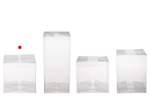Boîte d'emballage PET transparente 70x70x70 mm - 50 pcs-5