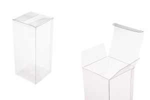 Transparente PET-Verpackungsbox 70x70x160 mm - 50 Stk-1