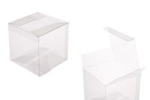 Transparente PET-Verpackungsbox 90x90x90 mm - 50 Stk-1