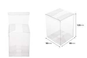 Transparente PET-Verpackungsbox 90x90x120 mm - 50 Stk-εικόνα_διαστάσεις