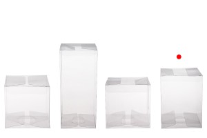 Transparente PET-Verpackungsbox 90x90x120 mm - 50 Stk-εικόνα_σύνθεση