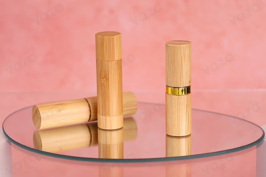 Bamboo θήκη για κραγιόν - lip stick χειλιών 5g (πλαστικό εσωτερικό) - 6 τμχ Bamboo θήκη για κραγιόν - lip stick χειλιών 5g (πλαστικό εσωτερικό) - 6 τμχ-εικόνα_σύνθεση