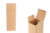 Paper box in printed wood-like pattern, size  49x49x141 mm - 50 pcs