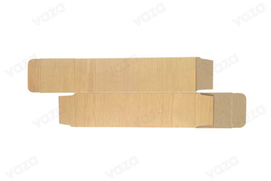 Kartonschachtel mit Holzmuster für Flaschen 100ml für Mandelöl,  46x46x160 - 50 Stk-εικόνα_σύνθεση