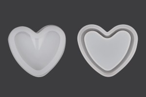 Heart shaped silicone mold for epoxy resin-produktbild