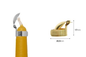 Éteignoir automatique en métal pour bougies de couleur or ou argent-εικόνα_διαστάσεις