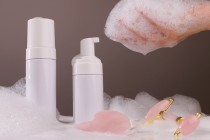 Bouteille en plastique PET 200 ml avec pompe à mousse - 12 pcs