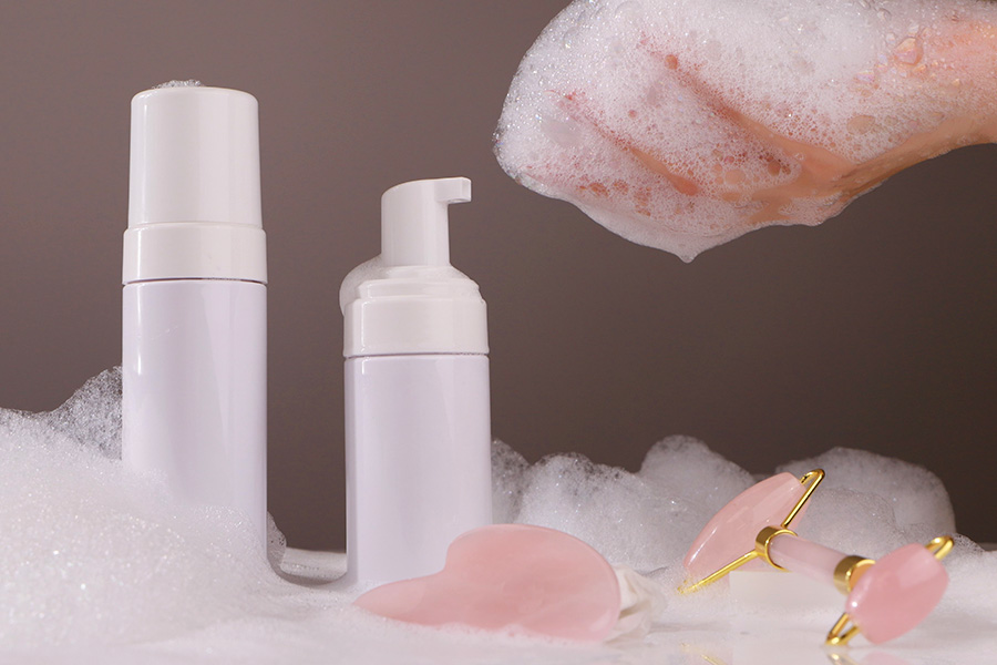 Bouteille en plastique PET 200 ml avec pompe à mousse - 12 pcs