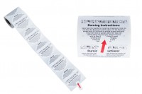 Self-adhesive labels with safety instructions for candle jars - 100 pcs