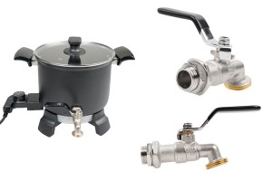 Robinet métallique de rechange pour fondre la cire - machine à liquéfier 1163-2-εικόνα_διαστάσεις