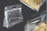 Sacs Doy Pack 275x40x210 mm transparents avec fermeture zippée et thermoscellables - 50 pcs