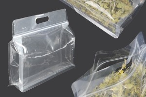 Doy Pack Beutel 295x40x230mm transparent mit Reißverschluss und heißsiegelbar - 50 Stk-produktbild