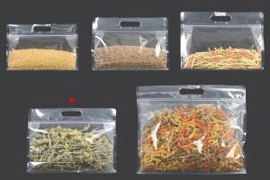 Doy Pack Beutel 295x40x230mm transparent mit Reißverschluss und heißsiegelbar - 50 Stk-bildgruppe