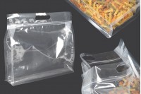 Doy Pack bags 345x40x295 mm transparent with zip closure and heat sealable - 50 pcs
