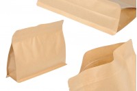 Buste kraft tipo Doy Pack 255x40x190 mm con chiusura zip e termosaldabili - 50 pz