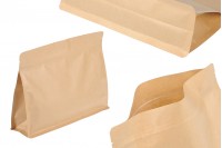 Sacs kraft type Doy Pack 275x40x205 mm avec fermeture zip et thermoscellables - 50 pcs