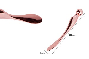 Spatola per metallo crema 100 mm con estremità tonda - 6 pz-εικόνα_διαστάσεις