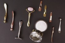Σπάτουλα για κρέμα μεταλλική 60,5 mm σε χρυσό ή rose gold χρώμα - 6 τμχ