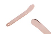 Spatula për krem metalik 58 mm në ngjyrë rozë gold - 6 copë