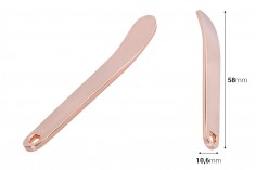Spatola per crema metallizzata 58 mm color oro rosa - 6 pz