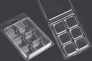 Etui plastique (PET) 6 emplacements pour carrés de cire fondue - 20 pcs-εικόνα_προϊοντική