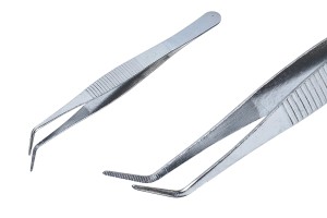 Pincettes - pincettes en acier inoxydable de 120 mm de long-1