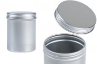 Metal box 65x85 mm cylindrical with lid for candles