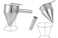 Stainless tool - funnel 1200 ml (21 mm end) for filling candles and soaps