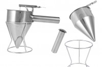 Stainless tool - 600ml funnel (8mm tip) for filling candles and soaps