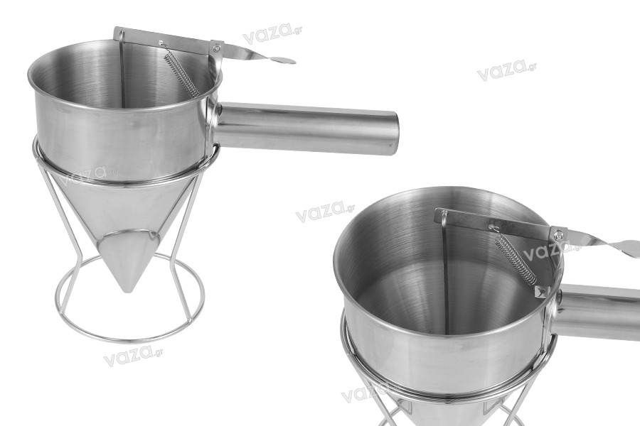 Stainless tool - 600ml funnel (8mm tip) for filling candles and soaps