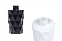 Flacon en verre 180 ml (PP28) gaufré de couleur blanc ou noir mat adapté au parfum d&#39;ambiance