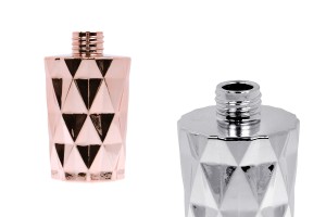 Flacon en verre 180 ml (PP28) gaufré argent ou or rose adapté au parfum d'ambiance-εικόνα_προϊοντική