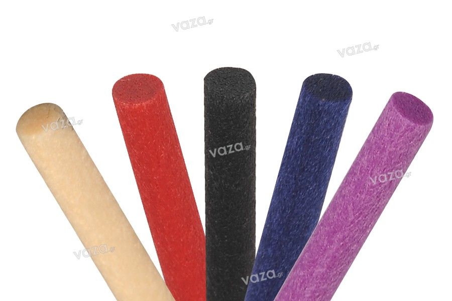 Fiber sticks 10x250 mm (soft) για αρωματικά χώρου σε ποικιλία χρωμάτων - 5 τμχ
