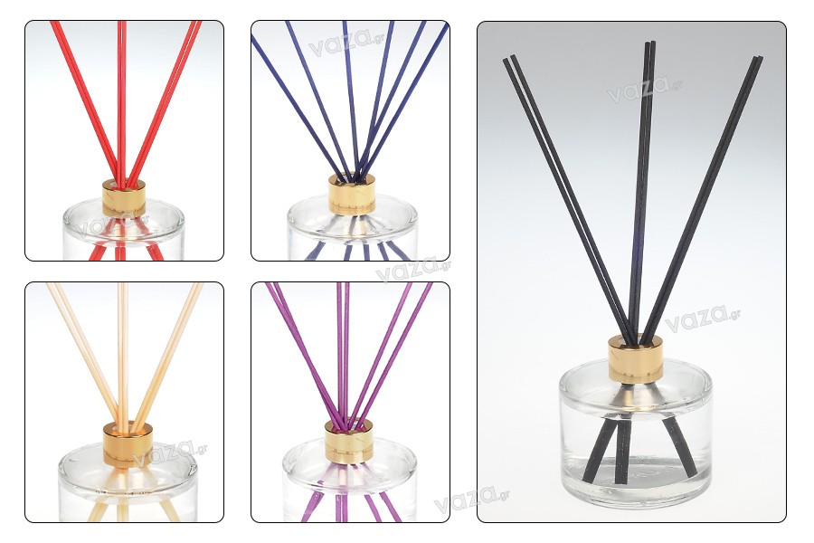 Bețișoare de fibre 3x250 mm pentru parfumuri de cameră într-o varietate de culori - 10 buc