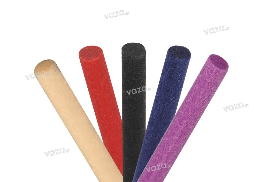 Bâtons de fibres 5x250 mm pour parfums d&#39;ambiance dans une variété de couleurs - 10 pcs