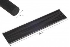 Bastoncini in fibra 5x250 mm (duri) per deodoranti per ambienti in colore nero - 10 pz