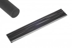 Bastoncino in fibra 10x300 mm (duro) per fragranze per ambienti colore nero - 5 pz
