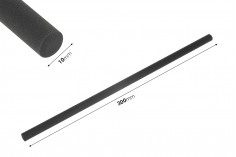 Fiber stick 10x300 mm (hard) for room fragrances in black color - 5 pcs