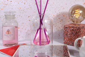 220 ml Zweikammerbehälter aus mundgeblasenem Glas, geeignet für Raumbeduftung-3