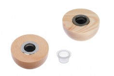 PP28 wooden lid for perfume room bottle with stopper and slot for sticks