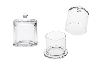 Fontaine décorative en verre 200 ml avec couvercle cloche-εικόνα_προϊοντική