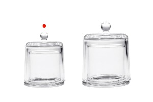 Fontaine décorative en verre 200 ml avec couvercle cloche-εικόνα_σύνθεση