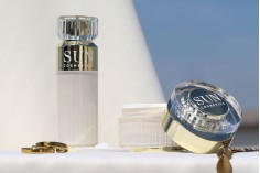 Ακρυλικό μπουκάλι 100 ml πολυτελείας με αντλία κρέμας και ακρυλικό καπάκι